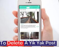 How To Delete a Yik Yak Post