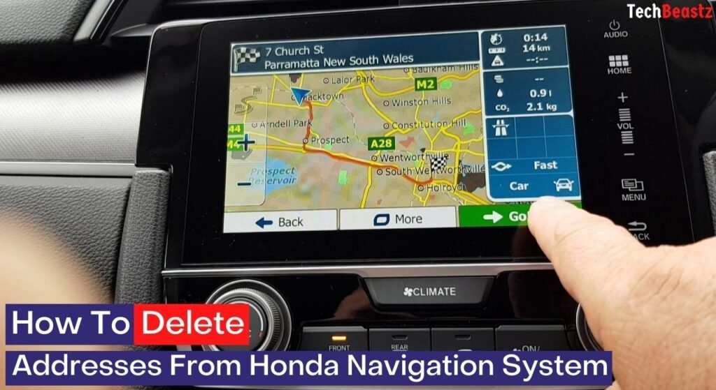 How To Delete Addresses From Honda Navigation System