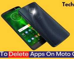 How To Delete Apps On Moto G6